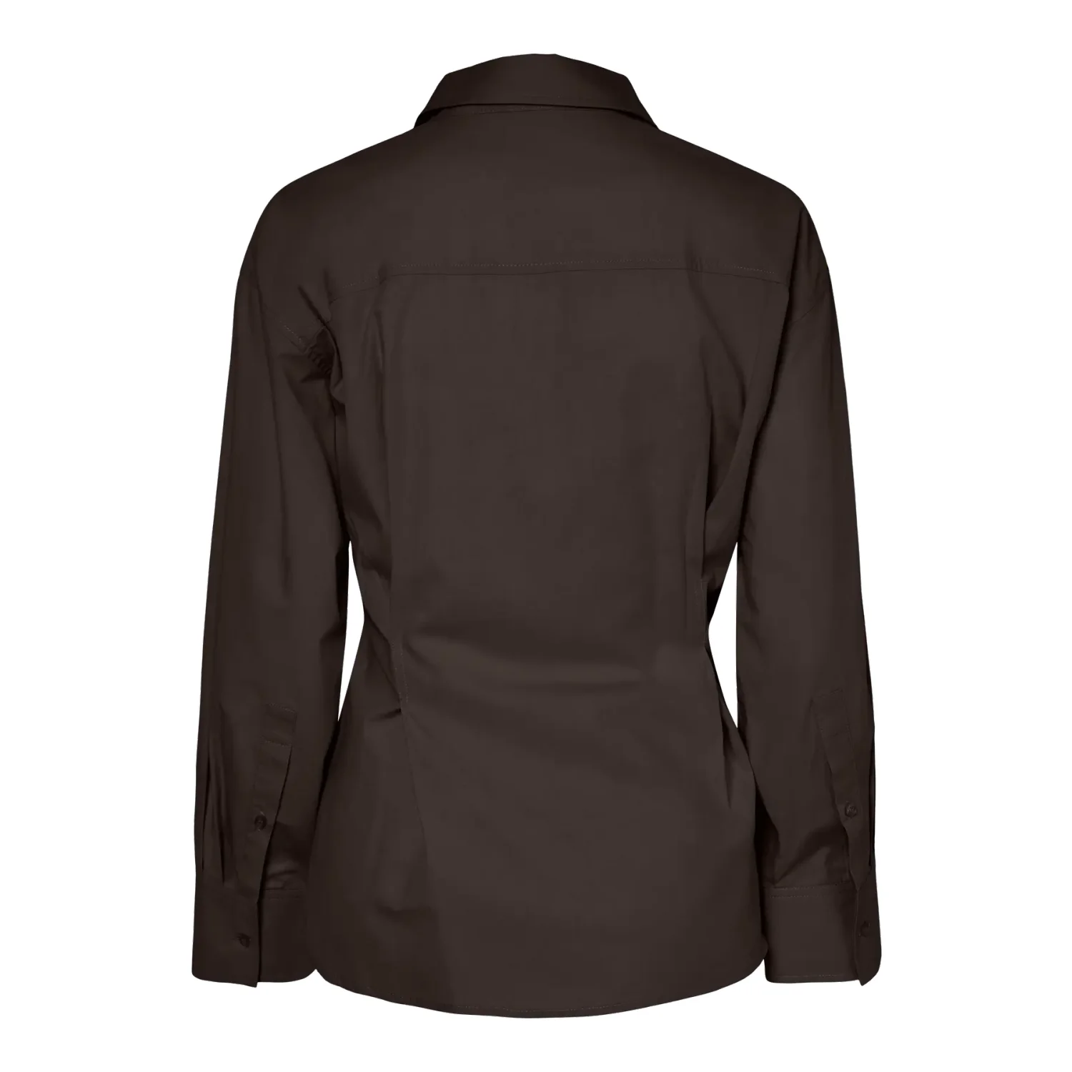 YAS Aremia LS Shirt Blouse Bruin - Afbeelding 2