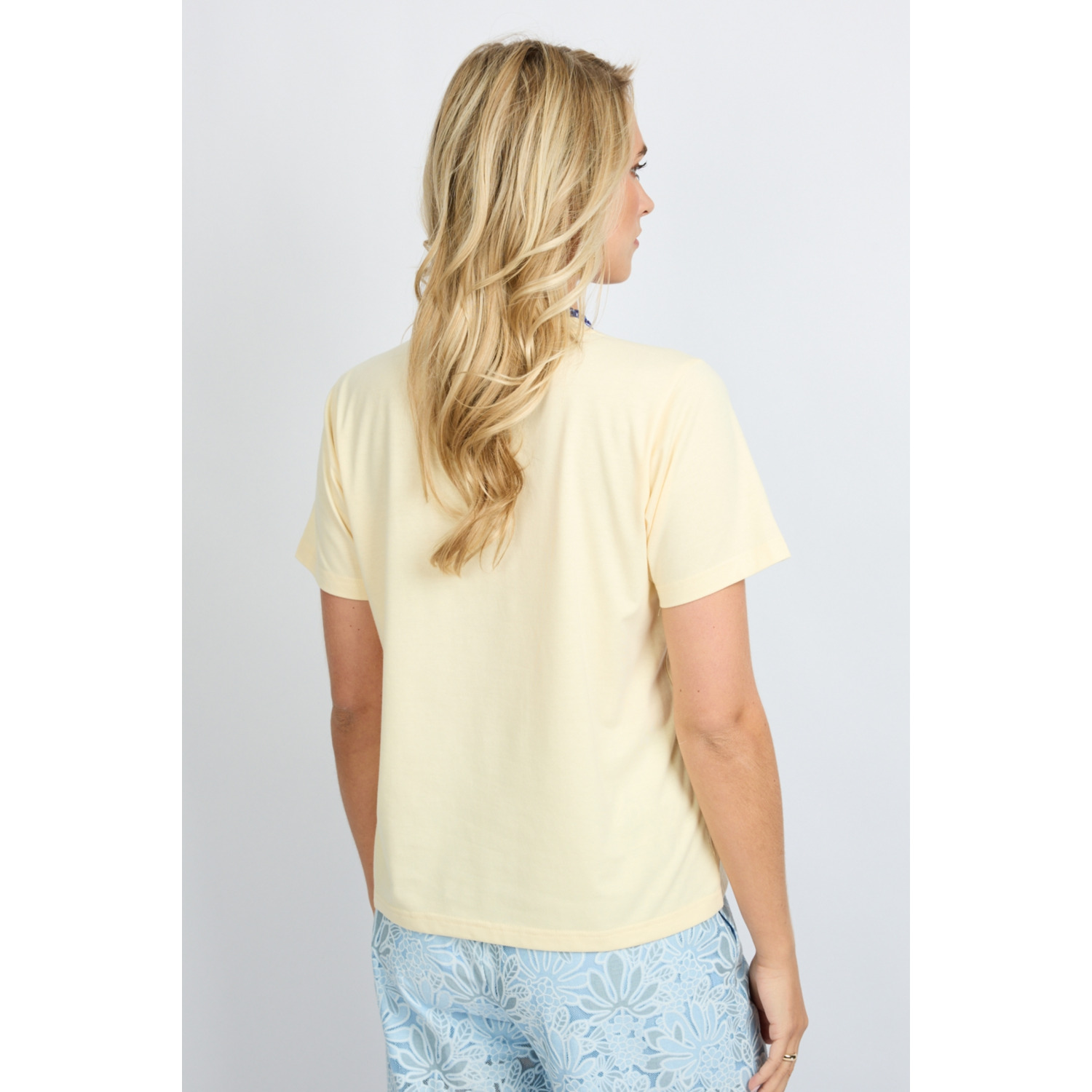 Fluresk Lianet Sardines T-Shirt Geel - Afbeelding 3