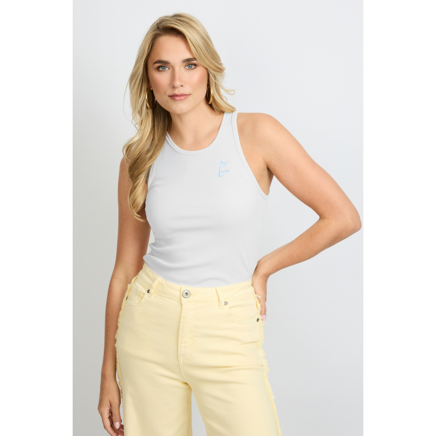 Fluresk Awena Tanktop Wit - Afbeelding 5