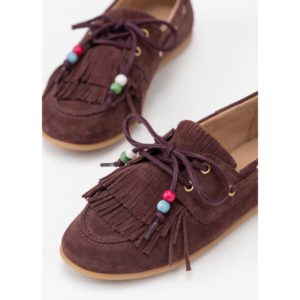 DWRS Label Latty Finges Mocassin Bordeuax