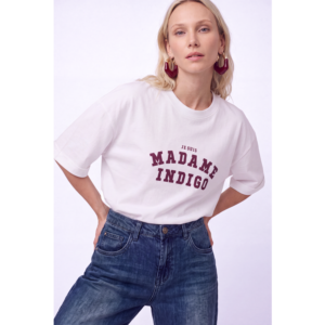 Florez Je Suis T-Shirt White Mauve