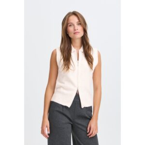 B.young BYOmea Zipper Pullover Birch Melange