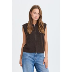 B.young BYOmea Zipper Pullover Java Melange