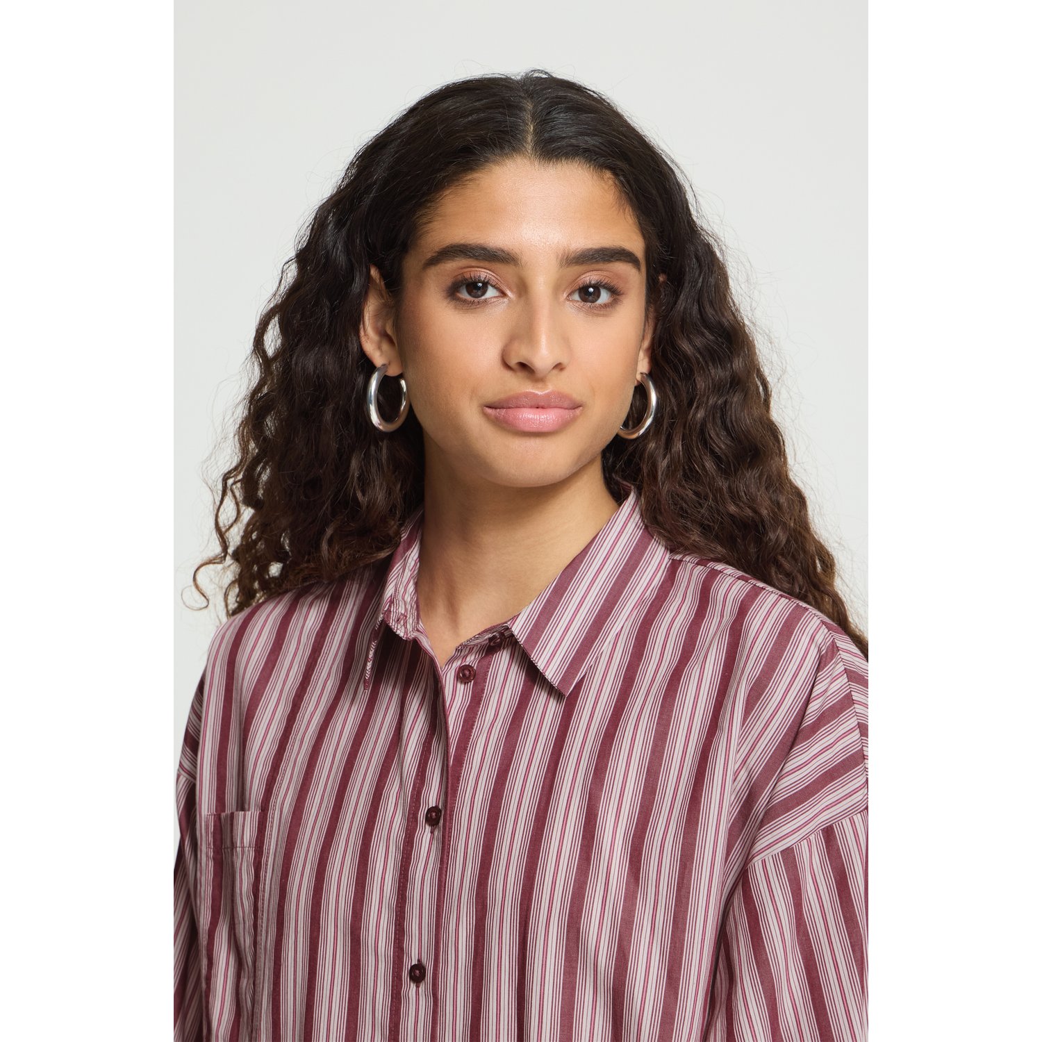 ICHI IHFluca SH3 Blouse Rhododendron Stripe - Afbeelding 4