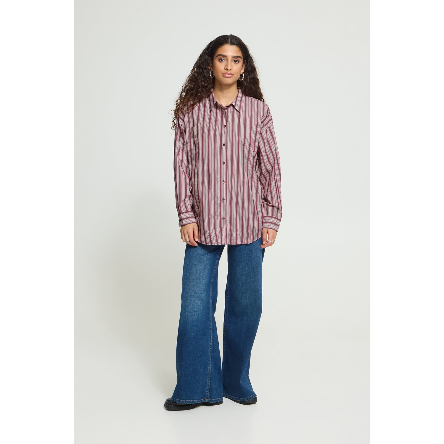 ICHI IHFluca SH3 Blouse Rhododendron Stripe - Afbeelding 2