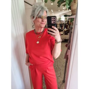 Culture CUhara Chabrina T-shirt Rood