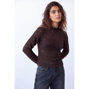 Florez Harper Top Mauve Wine Lace
