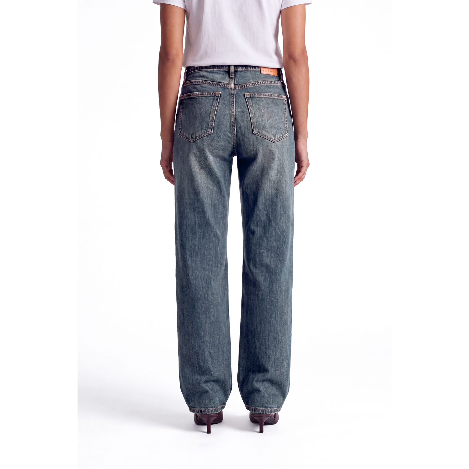Florez Sophie Straight Jeans Tabacco Blue - Afbeelding 3
