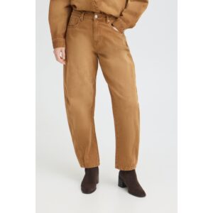 Pulz PZDorit HW Barrel Jeans Sudan Brown