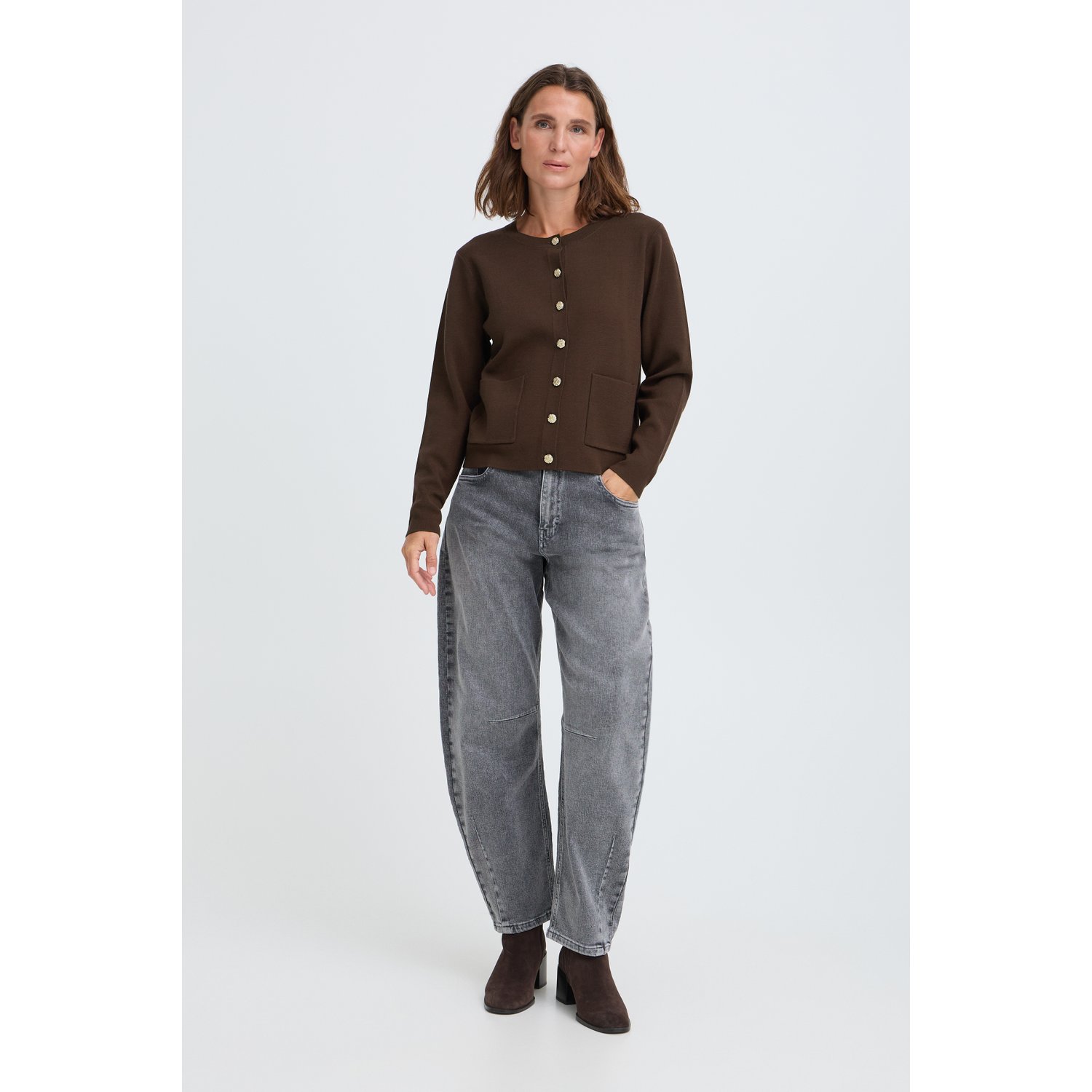 Pulz PZSara Cardigan Espresso - Afbeelding 3