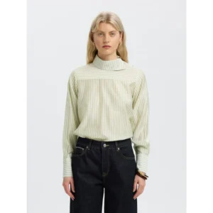 Selected SLWCONNIE LS Relaxed Top Crème