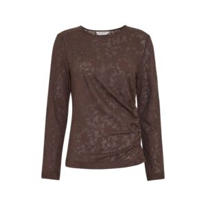 MSCH Copenhagen Brigetti Brigetta Lace Top Hot Fudge