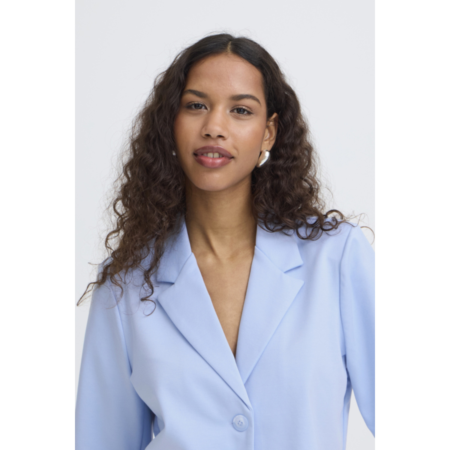 ICHI IHKate Sus Cropped Blazer Licht Blauw - Afbeelding 5