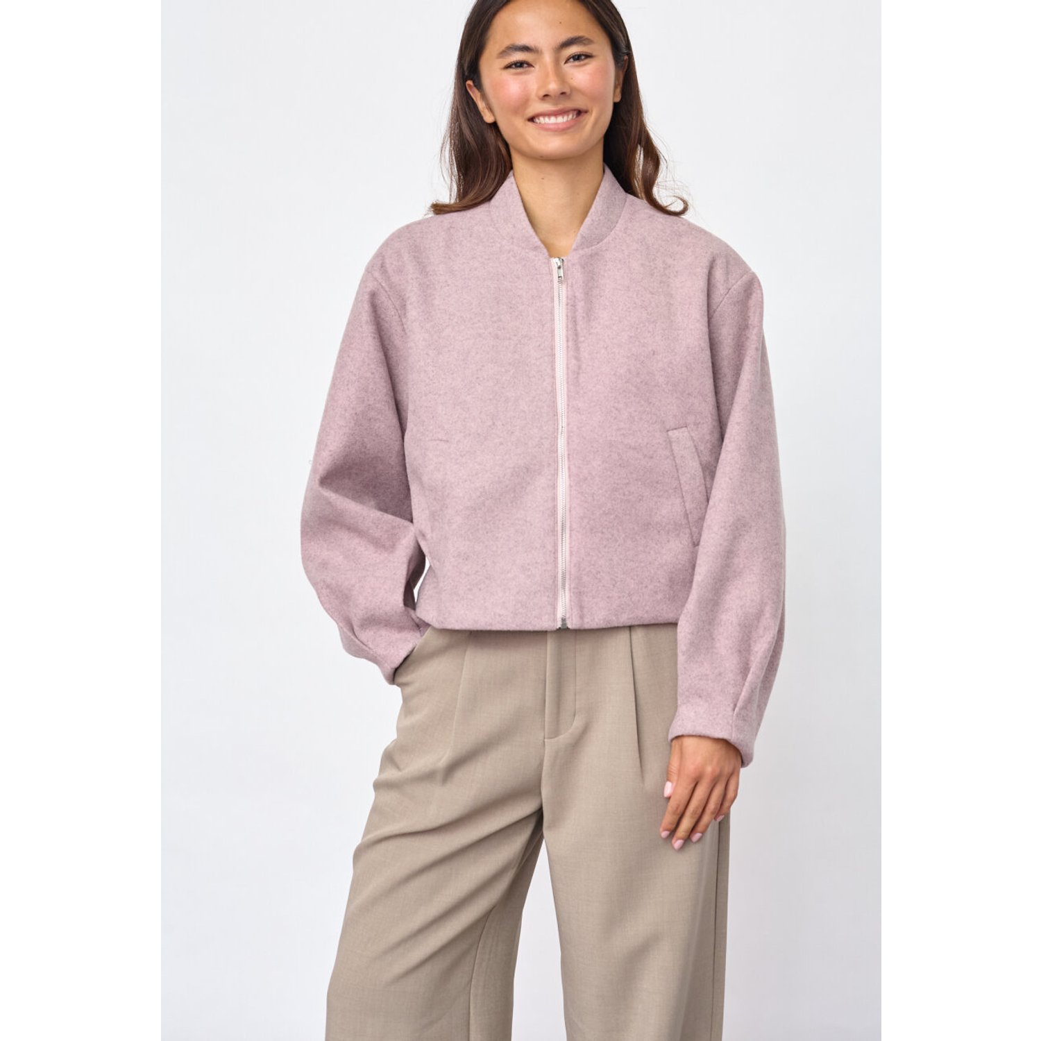 Sisters Point Gali Jacket Bomberjasje Rose Melange