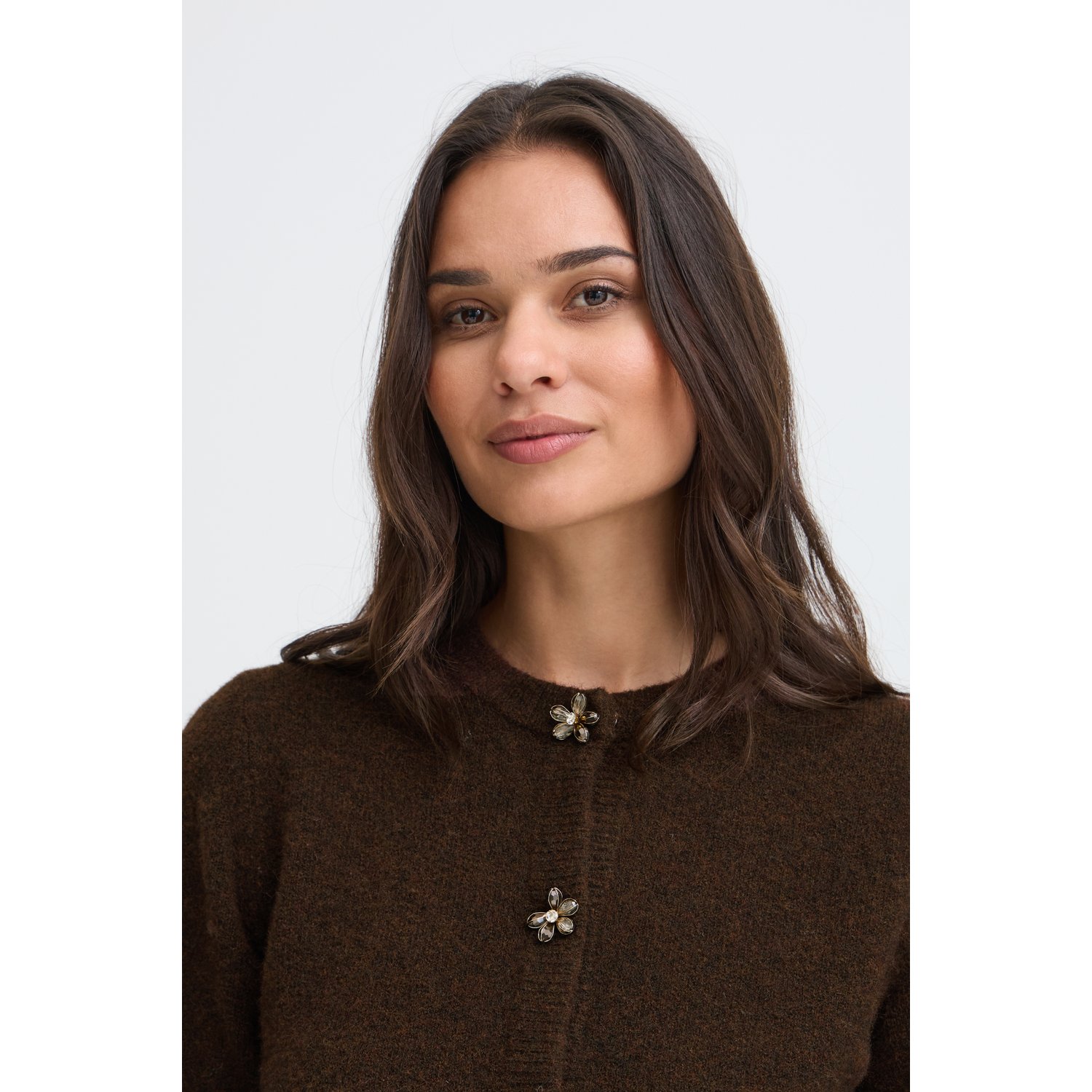 B.young BYOmea Deco Cardigan 2 Java Melange - Afbeelding 4