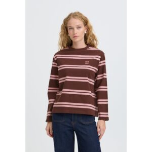 B.young BYRaja Stripe T-shirt Fudge Stripe