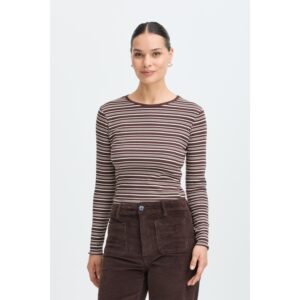B.young BYTone Long-Sleeve T-shirt Java/Birch Stripe