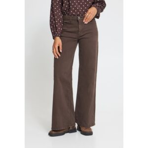 ICHI IHZiggy Wide Jeans Coffee Bean