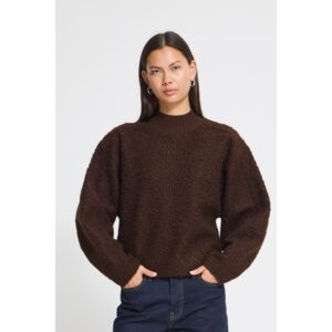 ICHI IHCurley LS Sweater Coffee Bean