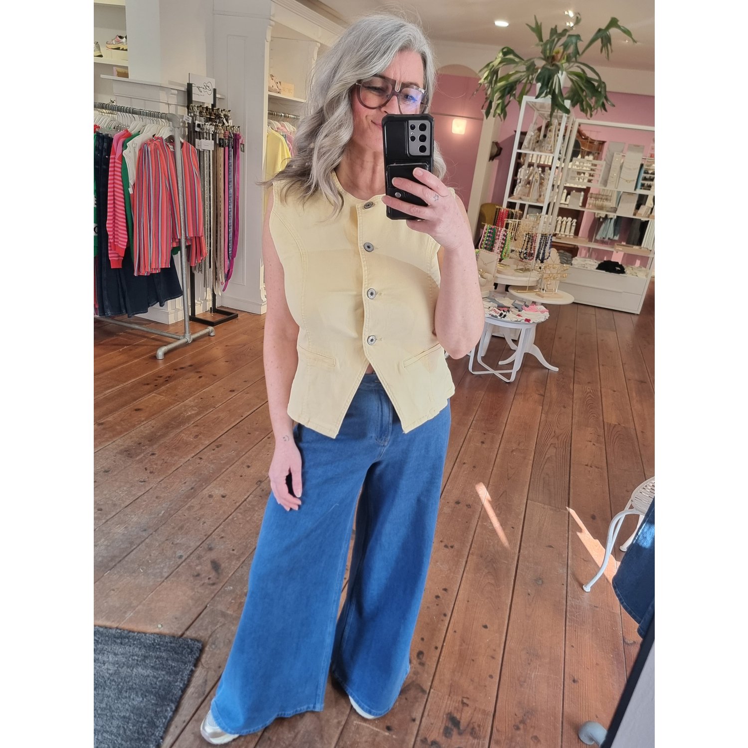 Fluresk Zeni Gilet Geel