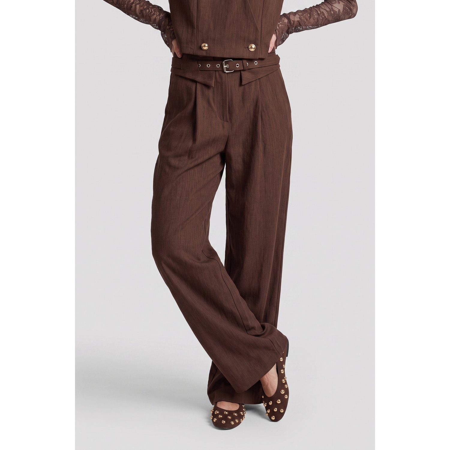 Fluresk Zumra Pants Mocha Brown