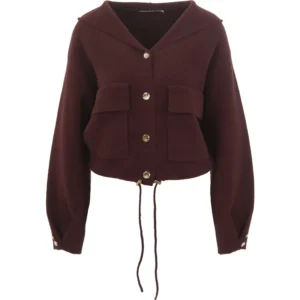 Florez Nina Cardigan Mauve Wine