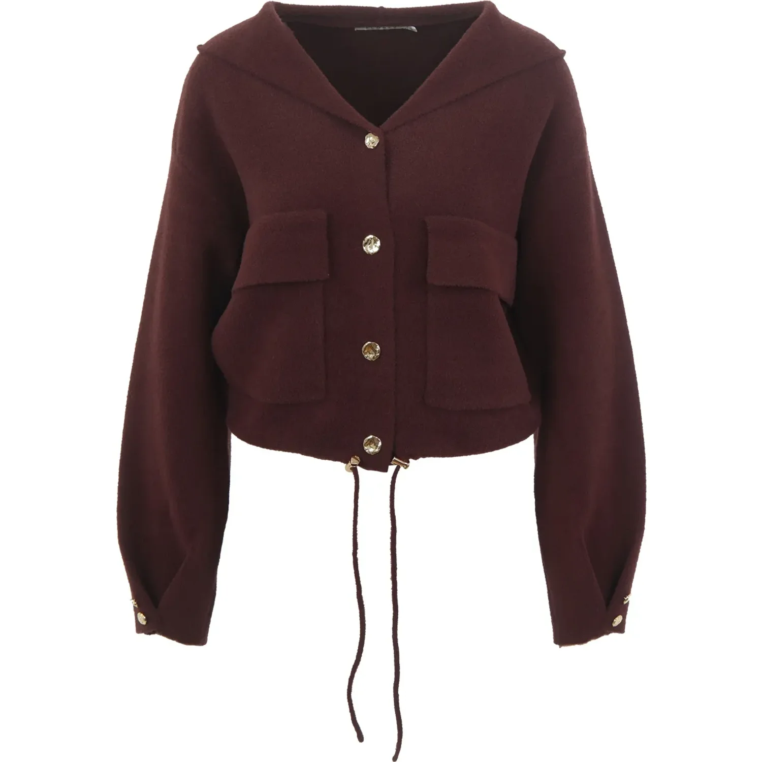Florez Nina Cardigan Mauve Wine