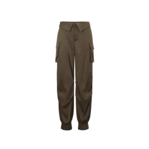 Gimme The Cargo Pants Waist Detail Dark Brown