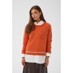 Culture CUArgyle Pullover Mecca Orange Melange