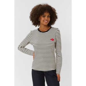 Culture CUHunta Kiss Sweatshirt Black/White Stripe