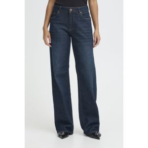 Pulz PZVega UHW Jeans Wide Leg Dark Blue
