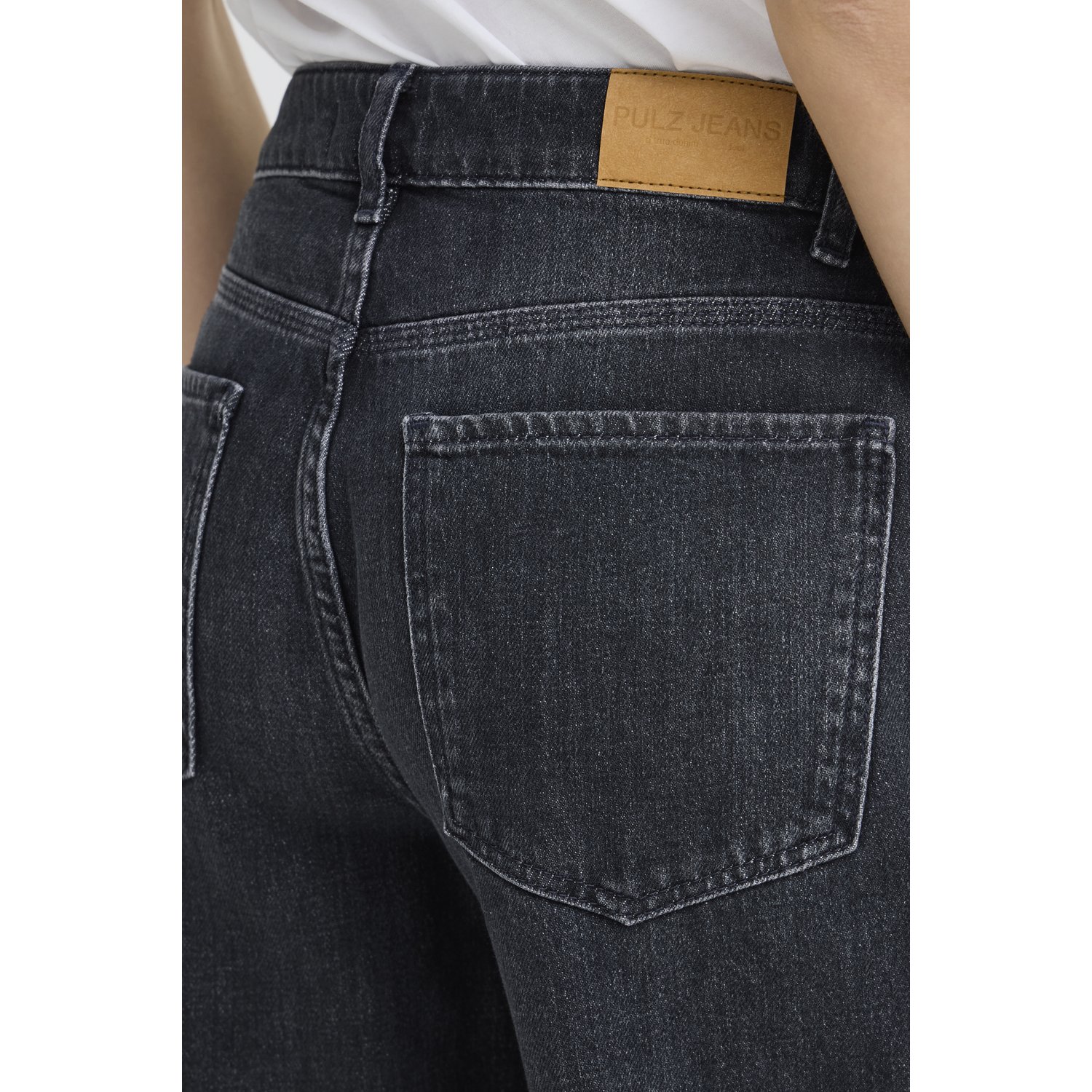 Pulz PZVega UHW Jeans Wide Leg Grey Blue - Afbeelding 3