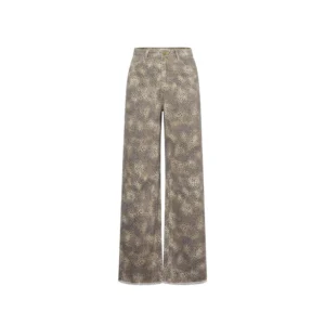 Gimme The Cowgirl & Loving Leopard Jeans Olive Brown