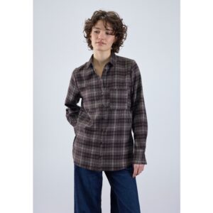 Sisters Point VIRRA-SH10 Blouse Brown Check
