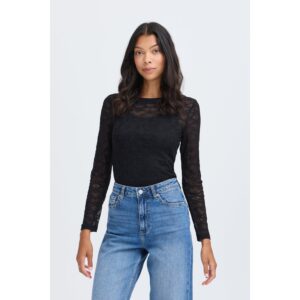 B.young BYPriya Lace T-Shirt Meteorite
