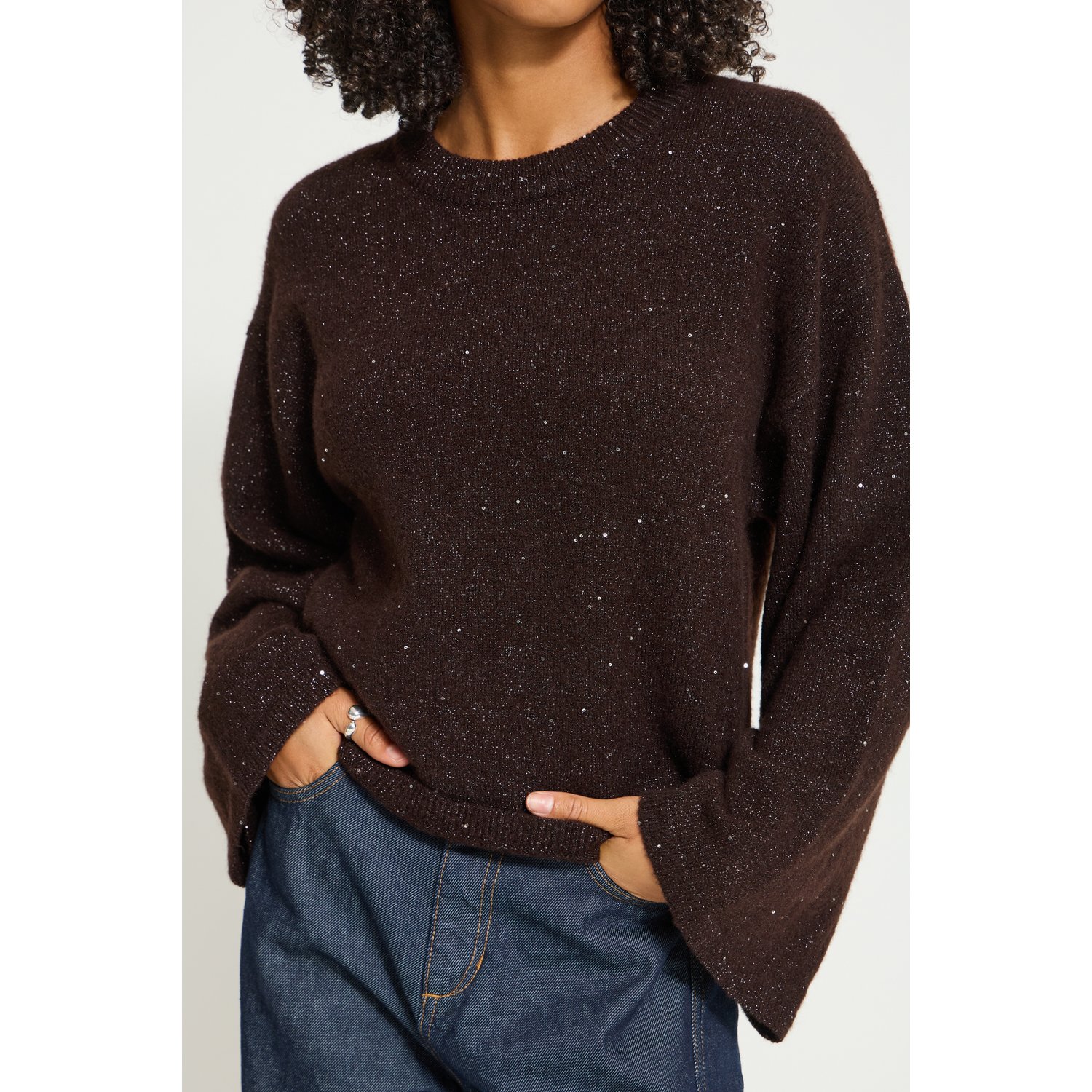 ICHI IHAzulz Pullover Fudge - Afbeelding 4