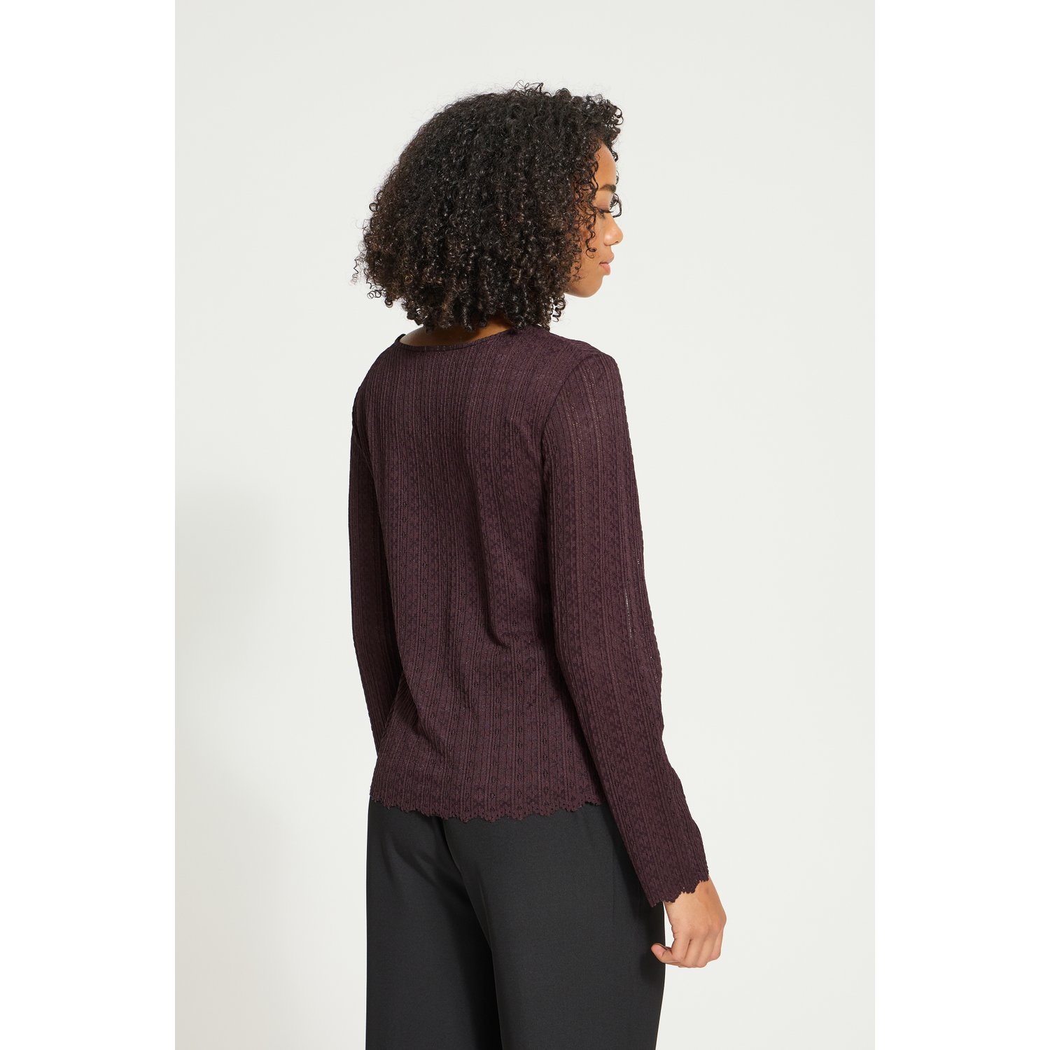 ICHI IHNojella LS Lace Top Fudge - Afbeelding 4