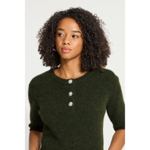ICHI IHFantia SS Pullover Forest Night Melange