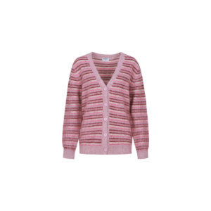 Fluresk Benji Cardigan Rosy Brown/Khaki