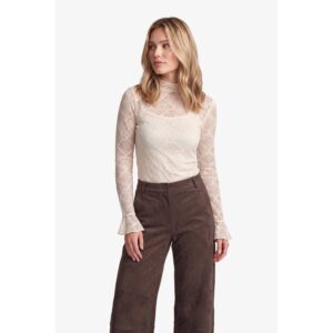 Fluresk Leena Lace Top Offwhite