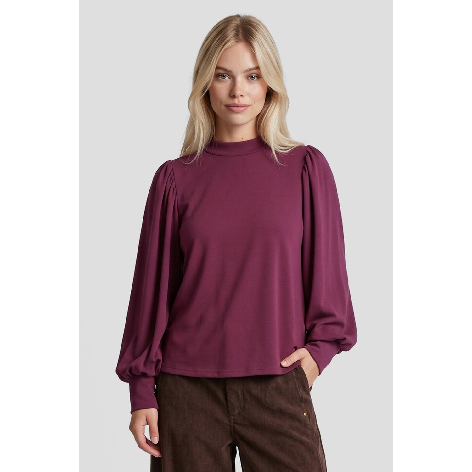 Fluresk Caro Top Dusky Maroon - Afbeelding 3