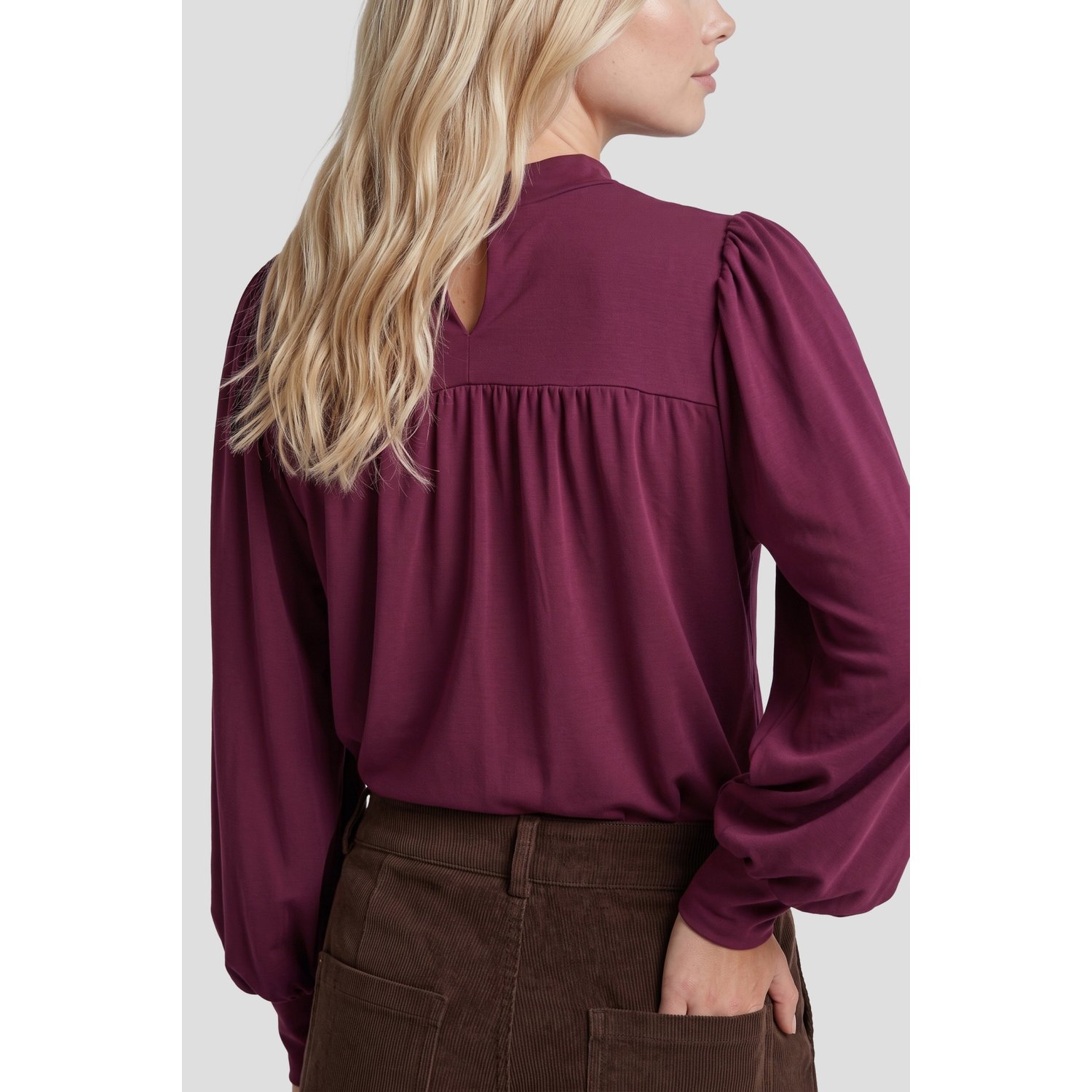 Fluresk Caro Top Dusky Maroon - Afbeelding 2