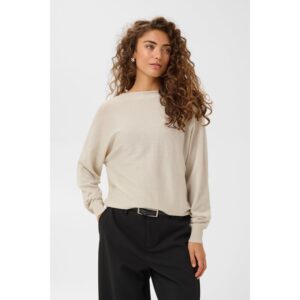 Culture CUFay Batwing Jumper Oyster Gray