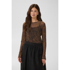 Culture CUAshley Top Brown Leopard