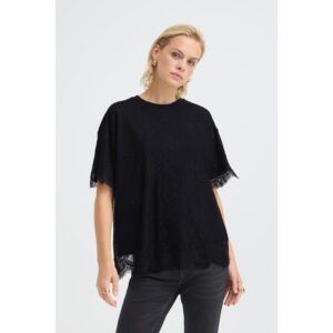 Pulz PZFilia Lace Shirt Black Beauty