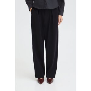 Pulz PZLeonora HW Loose Leg Pantalon Black Beauty