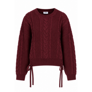 Fluresk Louve Knit Sweater Dusky Maroon